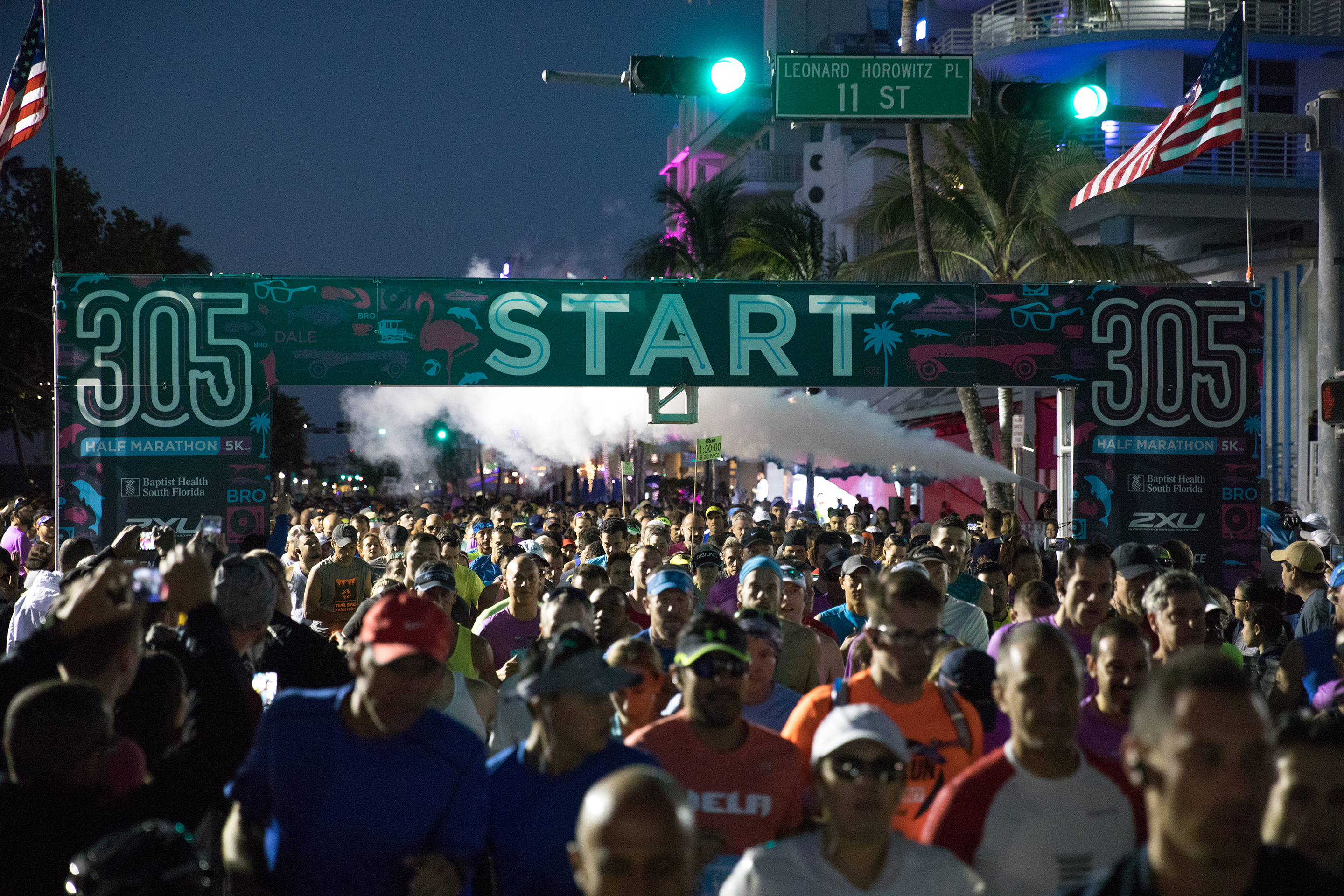 305 Half Marathon start line